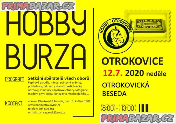 Hobby burza, Otrokovice, neděle 12.7.2020