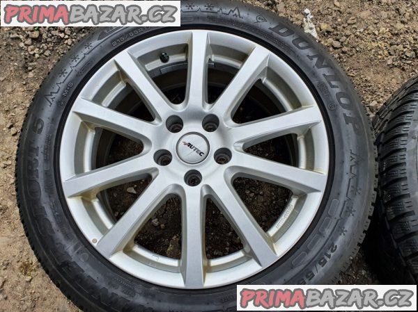 Alu kola elektrony Autec se7017 5x112 7jx17 et40 pneu 60% vzorek Dunlop sport 5 215/55 r17 98v 7x17