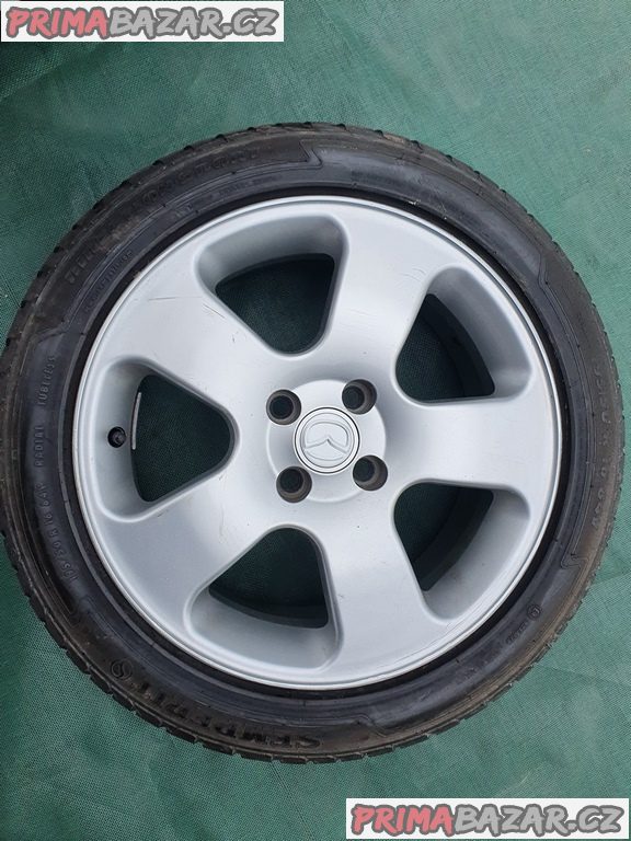 alu kola elektrony Mazda 4x100 6.5jx16 et40 pneu michelin 195/50 r16 94v 70% vzorek letni možnost zaslání na dobírku platí do smazání za kompletní sa