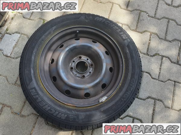 Plechové disky orig. Peugeot citroen 4x108 6jx15 et18 pneu michelin 185/65 r15 70% vzorek letní možnost