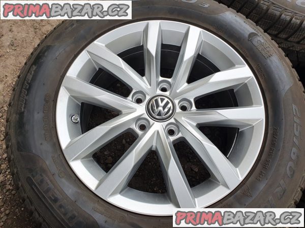 Alu kola elektrony Volkswagen Audi 3G0 5x112 6.5jx16 et41 cislo dilu 3G0601025BM pneu Pirelli 3 215/60 r16 95h 98% vzorek letni možnost zaslání na dobírku kolesá platí