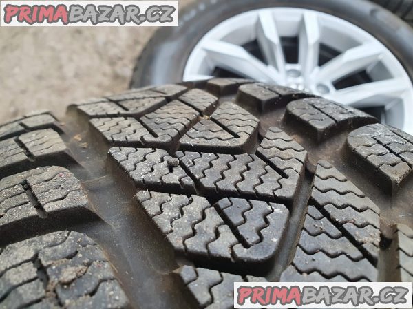 Alu kola elektrony Volkswagen Audi 3G0 5x112 6.5jx16 et41 cislo dilu 3G0601025BM pneu Pirelli 3 215/60 r16 95h 98% vzorek letni možnost zaslání na dobírku kolesá platí