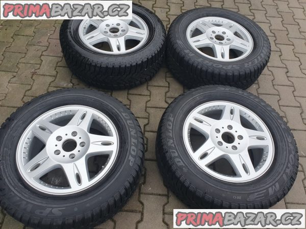 alu kola orig. Mercedes Benz G W460 W463 označení dílu 4634011002 5x130 7.5jx18 et63 pneu 90% vzorek dunlop 265/60 r18 110h zt kolesá je možnost zaslání na dob