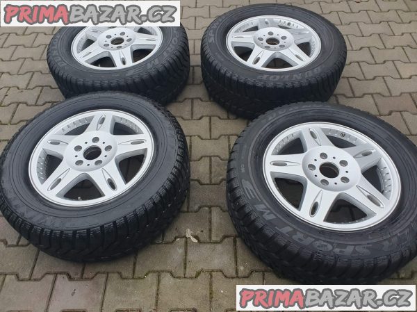 alu kola orig. Mercedes Benz G W460 W463 označení dílu 4634011002 5x130 7.5jx18 et63 pneu 90% vzorek dunlop 265/60 r18 110h zt kolesá je možnost zaslání na dob