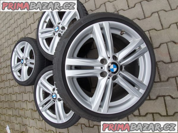 Alu kola elektrony v super stavu bmw m ková řada F20 F21 F22 7845853 5x120 8jx18 is52 pneu pirelli 225/40 r18 92V pneu 30% vzorek zet s čidlama tlak M paket možnost zaslání na dobírku plat