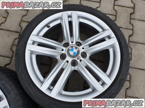 Alu kola elektrony v super stavu bmw m ková řada F20 F21 F22 7845853 5x120 8jx18 is52 pneu pirelli 225/40 r18 92V pneu 30% vzorek zet s čidlama tlak M paket možnost zaslání na dobírku plat