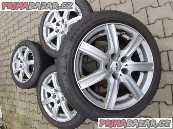 Alu kola elektrony rial germ do757 5x120 7.5jx17 et35 pneu dunlop sports 5 225/50 r17 94h zet 2x60 a 2x90% vzorek senzory tlaku 7,5x17 kolesá je možnost zaslání na dobírku platí