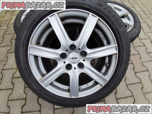 Alu kola elektrony rial germ do757 5x120 7.5jx17 et35 pneu dunlop sports 5 225/50 r17 94h zet 2x60 a 2x90% vzorek senzory tlaku 7,5x17 kolesá je možnost zaslání na dobírku platí