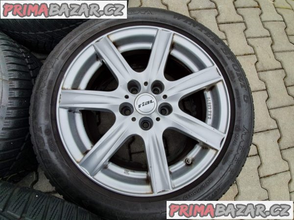 Alu kola elektrony rial germ do757 5x120 7.5jx17 et35 pneu dunlop sports 5 225/50 r17 94h zet 2x60 a 2x90% vzorek senzory tlaku 7,5x17 kolesá je možnost zaslání na dobírku platí