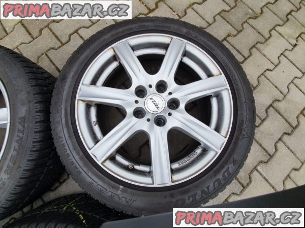 Alu kola elektrony rial germ do757 5x120 7.5jx17 et35 pneu dunlop sports 5 225/50 r17 94h zet 2x60 a 2x90% vzorek senzory tlaku 7,5x17 kolesá je možnost zaslání na dobírku platí