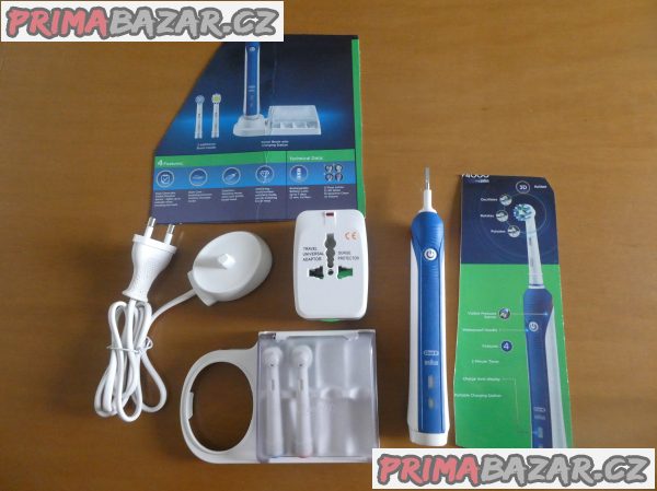 Elektrický zubní kartáček Oral-B Pro 4000 včetně příslušenství Elektrický zubní kartáček Oral-B Pro 4000 včetně příslušenství