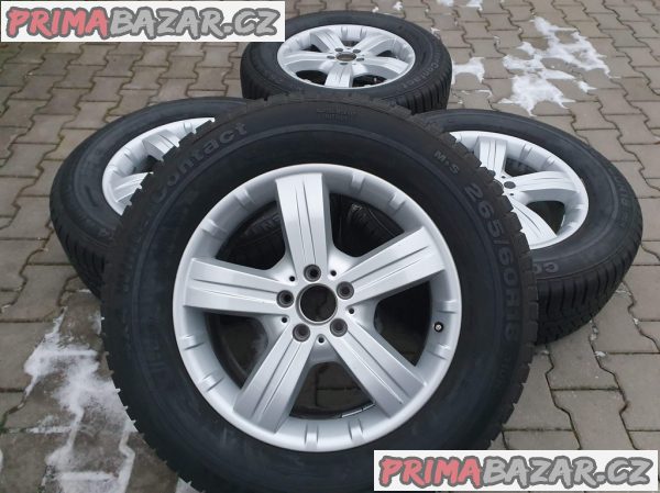 Alu kola elektrony orig. Mercedes GL klass ml s pneu 98% vzorek A1644010602 5x112 8jx18 et53