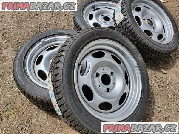 Zimní Smart Plechové disky s pneu 99% 3x112 5.5jx15 et22 175/55 r15 77t a 2x 4.5jx15 et23.5 155/60 r15 74t bridgestone blizzak cena je za komp