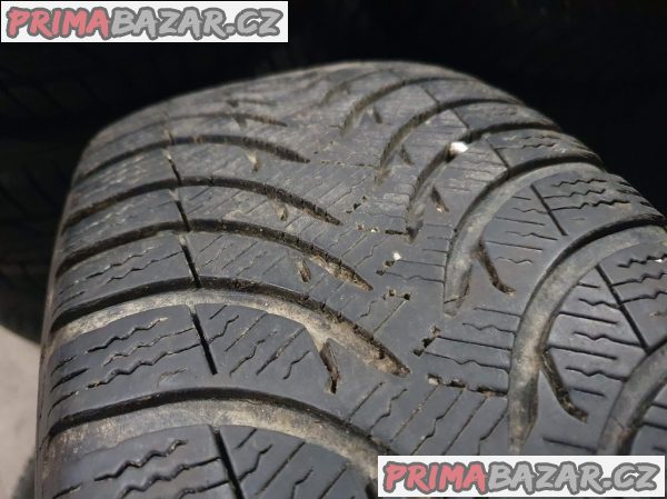 Plechove disky toyota 5x114.3 6.5jx16 et45 pneu zimní michelin 205/55 r16 91h 60% vzorek cena je za všechny 4 disky