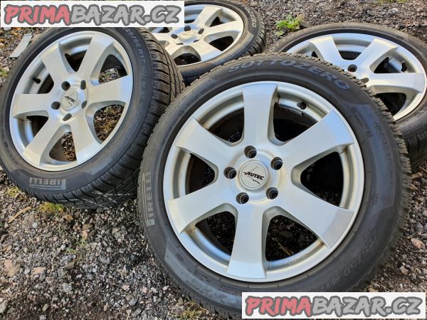 Alu kola v super stavu volkswagen t5 bmw 5x120 7.5jx17 et45 pneu 225/50 r17 98h 60% vzorek zimní  7,5x17 cena je za kompletní sadu 4 di