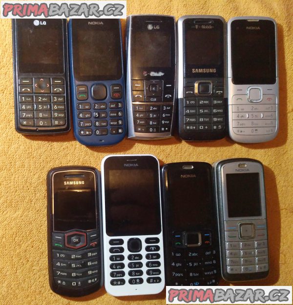 Tlačítkové mobilní telefony -100 % funkční!!!