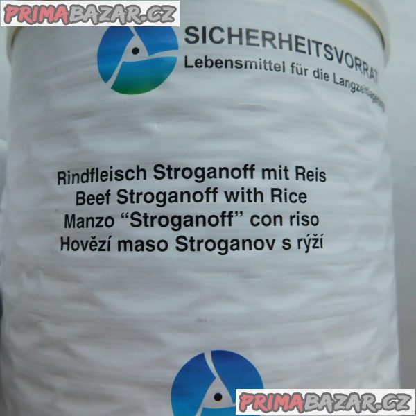 Hovězí maso Stroganov s rýží-1,70Kg