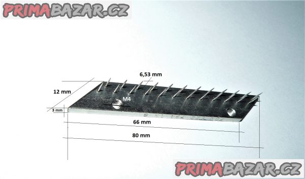 JEHLOVÉ DESTIČKY 24x0,75x9,53 k napínacímu rámu ELITEX