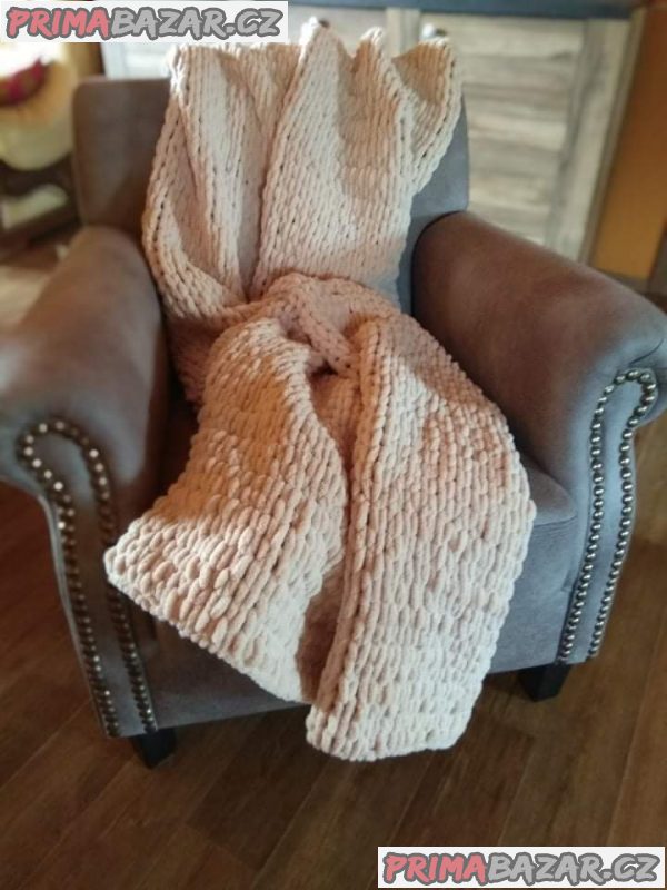 Ručně pletená deka 120x170