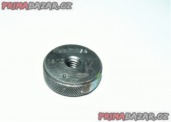 Závitový kroužek  W 1/4" mezní; 0 - dobrá strana, ČR