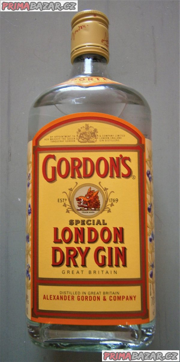 GORDONS LONDON DRY GIN - 40%, 0,7 l (Anglie)