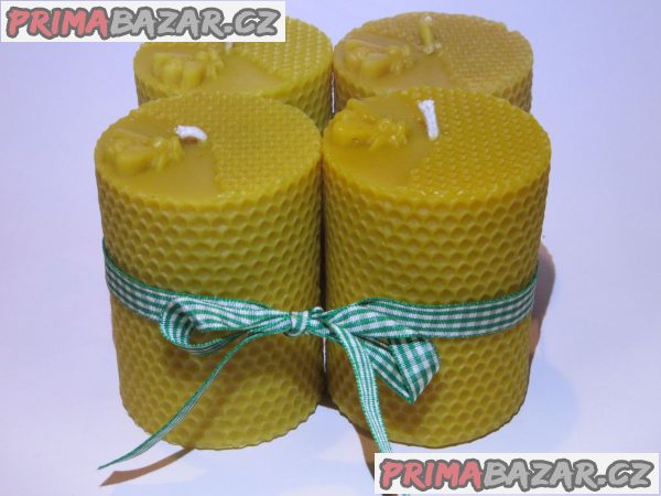 Svíčky ze včelího vosku - advent
