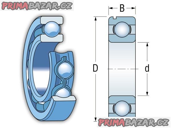 Ložisko 6307 A P6 ZKL ( 35 x 80 x 21 ) mm - NOVÉ