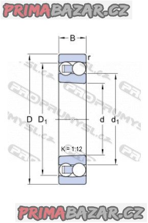 Ložisko 1213 K kuličkové dvouřadé 65x120x23 mm ZKL ČR (NOVÉ)