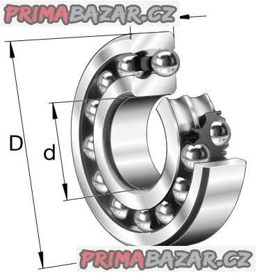 Ložisko 1216 K kuličkové dvouřadé 80x140x26 mm ZKL ČR (NOVÉ)