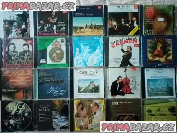 160 originálních CD vážné hudby od 39 Kč