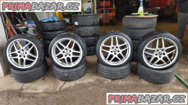 alu kola BBS 5x112 8jx18 et37 pneu barum 225/40 r18