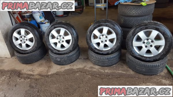 alu kola Škoda 1z0 5x112 6jx15 et47 pneu fireston