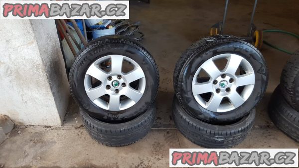 alu kola Škoda 1z0 5x112 6jx15 et47 pneu fireston