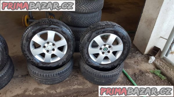 alu kola Škoda 1z0 5x112 6jx15 et47 pneu fireston