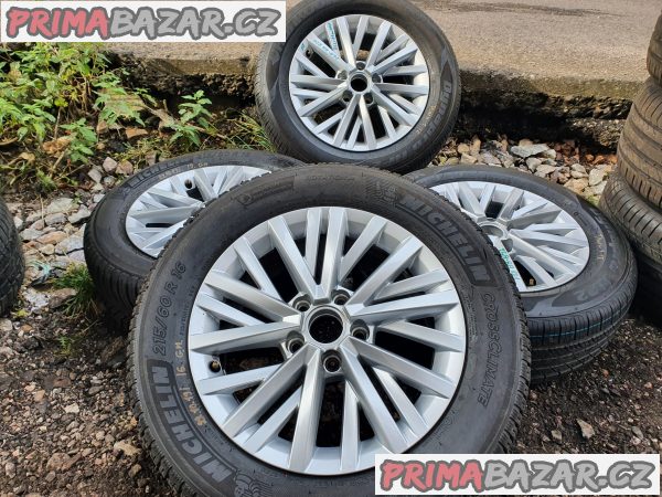 Alu kola disky orig Volkswagen t cross chester 2GA 5x112 6.5jx16 et43 pneu 215/60 r