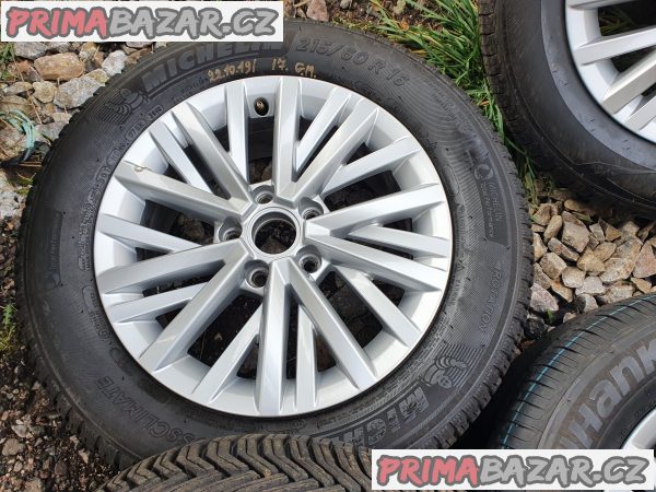 Alu kola disky orig Volkswagen t cross chester 2GA 5x112 6.5jx16 et43 pneu 215/60 r