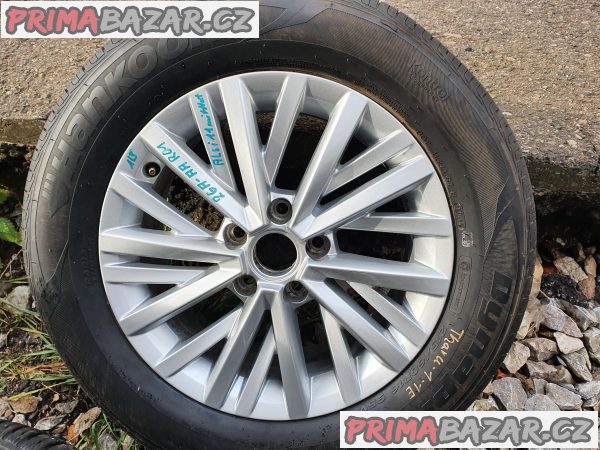 Alu kola disky orig Volkswagen t cross chester 2GA 5x112 6.5jx16 et43 pneu 215/60 r