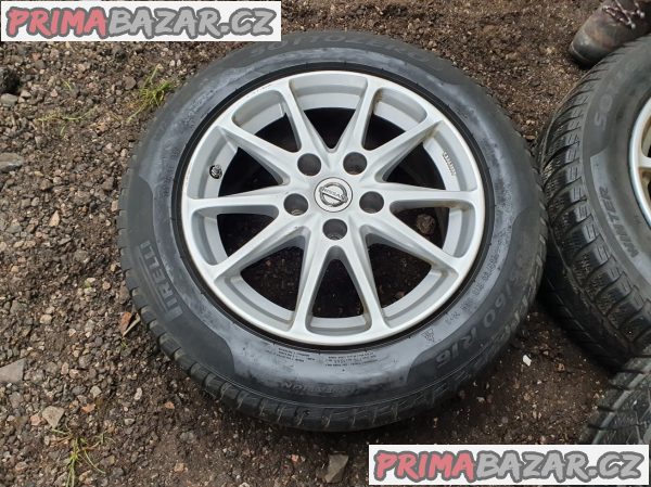 Alu kola disky orig nissan 5x114.3 6.5jx16 et40 Alu kola disky orig nissan 5x114.3 6.5jx16 et40