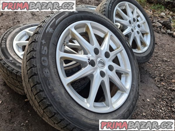 Alu kola disky orig Nissan s čidlama tlaku v pneu 5x114.3 6.5jx16 et40