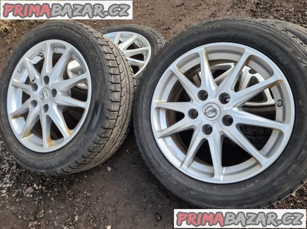 Alu kola disky orig Nissan s čidlama tlaku v pneu 5x114.3 6.5jx16 et40