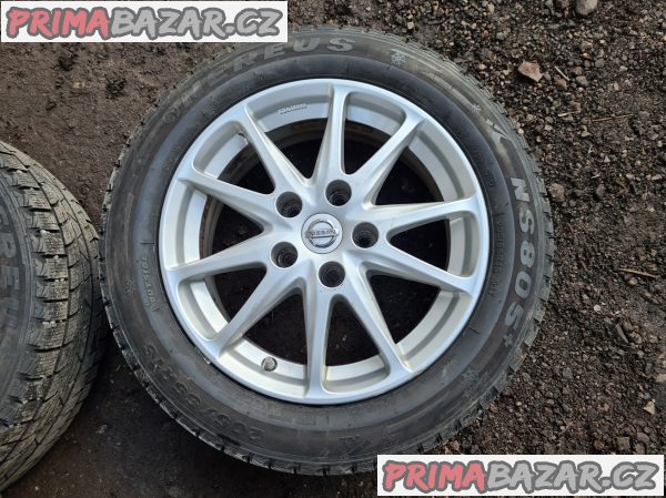 Alu kola disky orig Nissan s čidlama tlaku v pneu 5x114.3 6.5jx16 et40