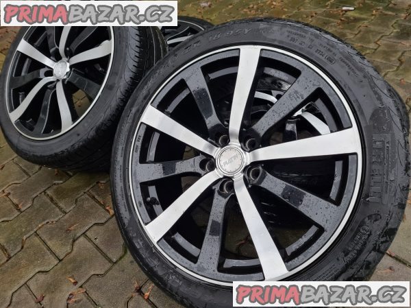 Alu kola disky černo leštěné Volkswagen audi mercedes 5x112 8