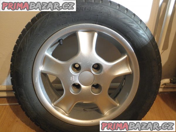 alu disky R.O.D. 6Jx14H2, 4x100+zimní gumy Firestone