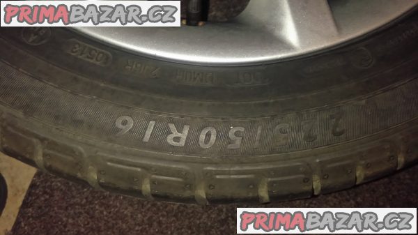 alu kola BMW 5x120, 16"+ letní pneu Dunlop 225/50/16