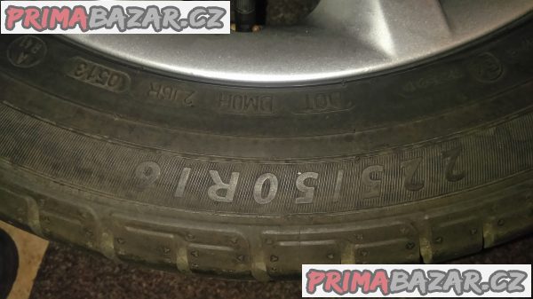 alu kola BMW 5x120, 16"+ letní pneu Dunlop 225/50/16