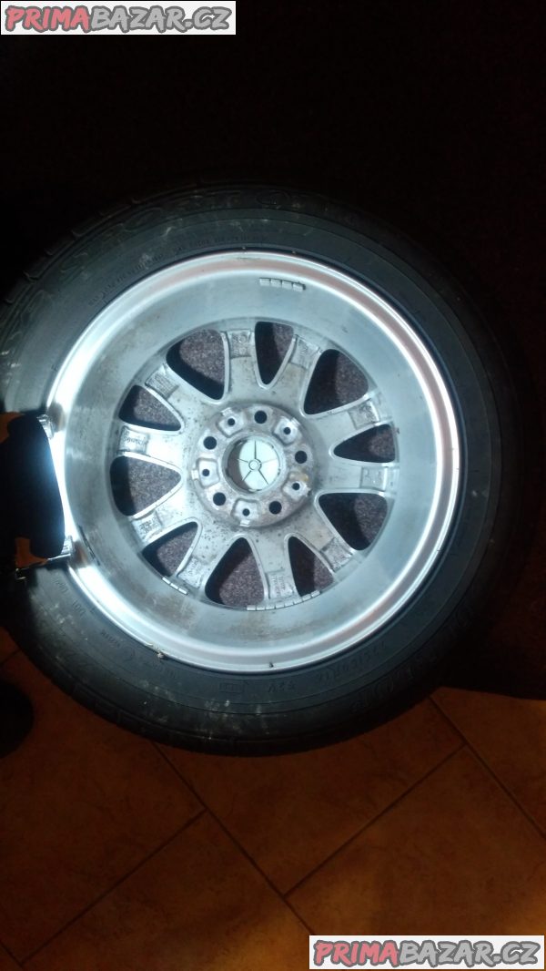 alu kola BMW 5x120, 16"+ letní pneu Dunlop 225/50/16