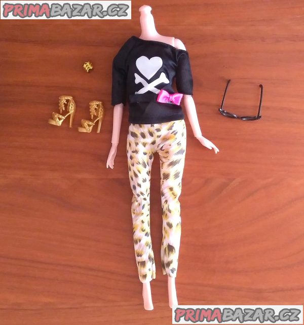 NOVÉ! Set pro panenku Barbie, halenka+kalhoty+doplňky