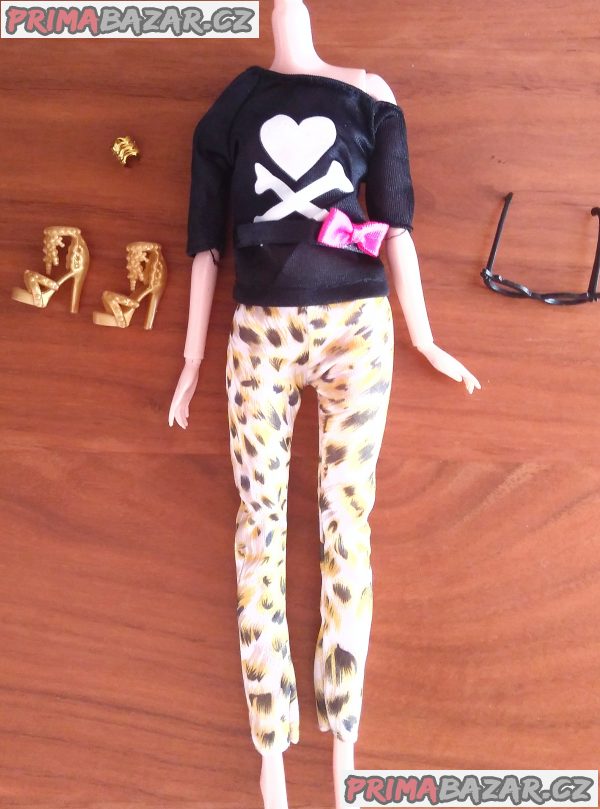 NOVÉ! Set pro panenku Barbie, halenka+kalhoty+doplňky