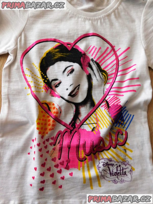 Dívčí bavlněné triko-Disney-Nové-vel.116