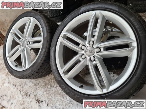 Alu kola disky orig Audi A6 S6 A7 A8 4G9 5x112 8.5jx20 et43 pneu pirelli 255/40 r20 101v 70-60% vzorek cislo dilu 4G9601025